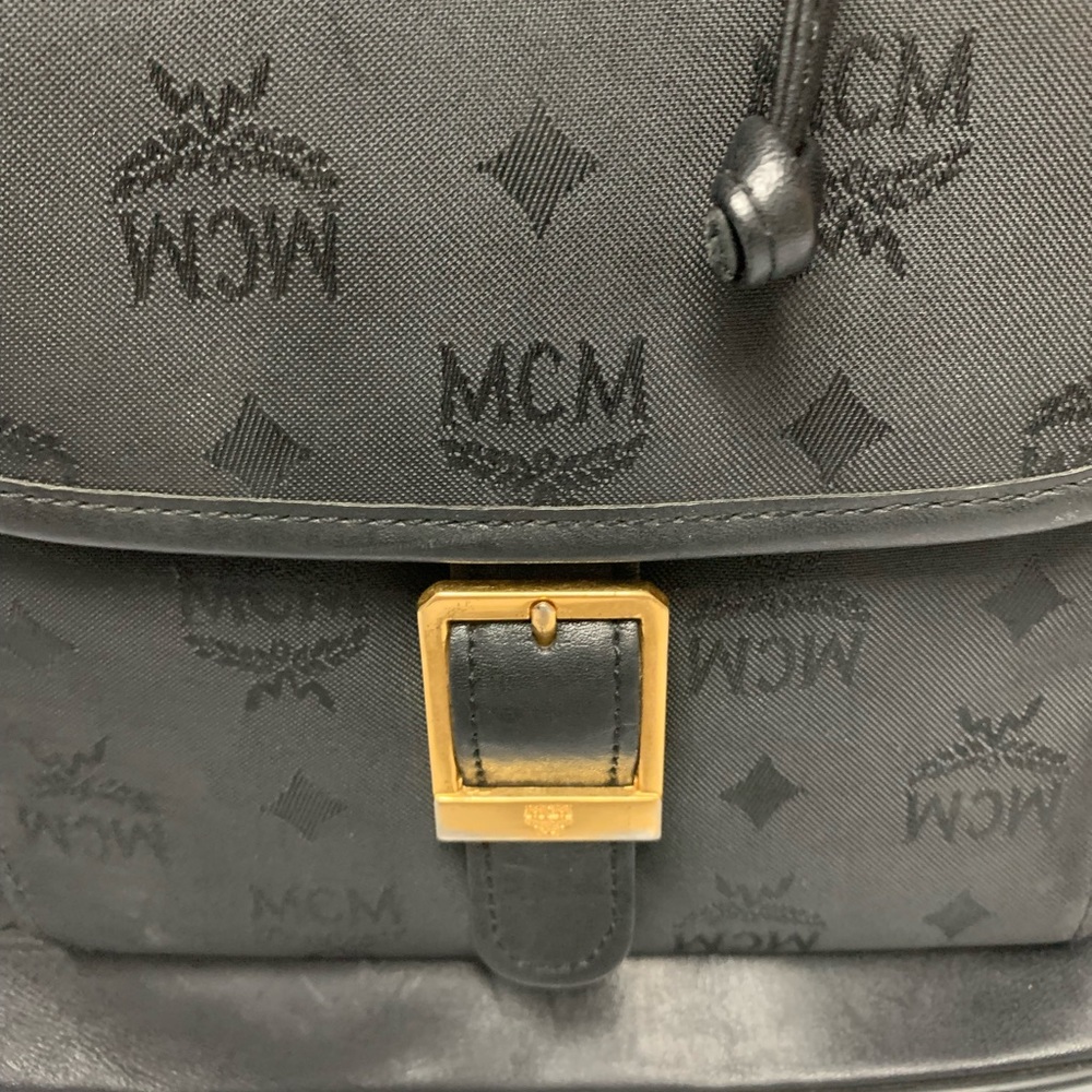 Mcm Black Nylon Authentic Backpack - image 4